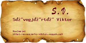 Sövegjártó Viktor névjegykártya