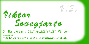 viktor sovegjarto business card